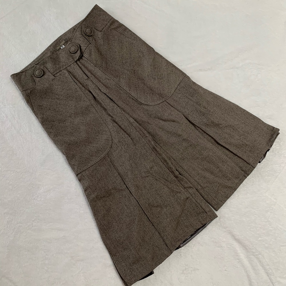 Louis Verdad cropped wide leg dress pants